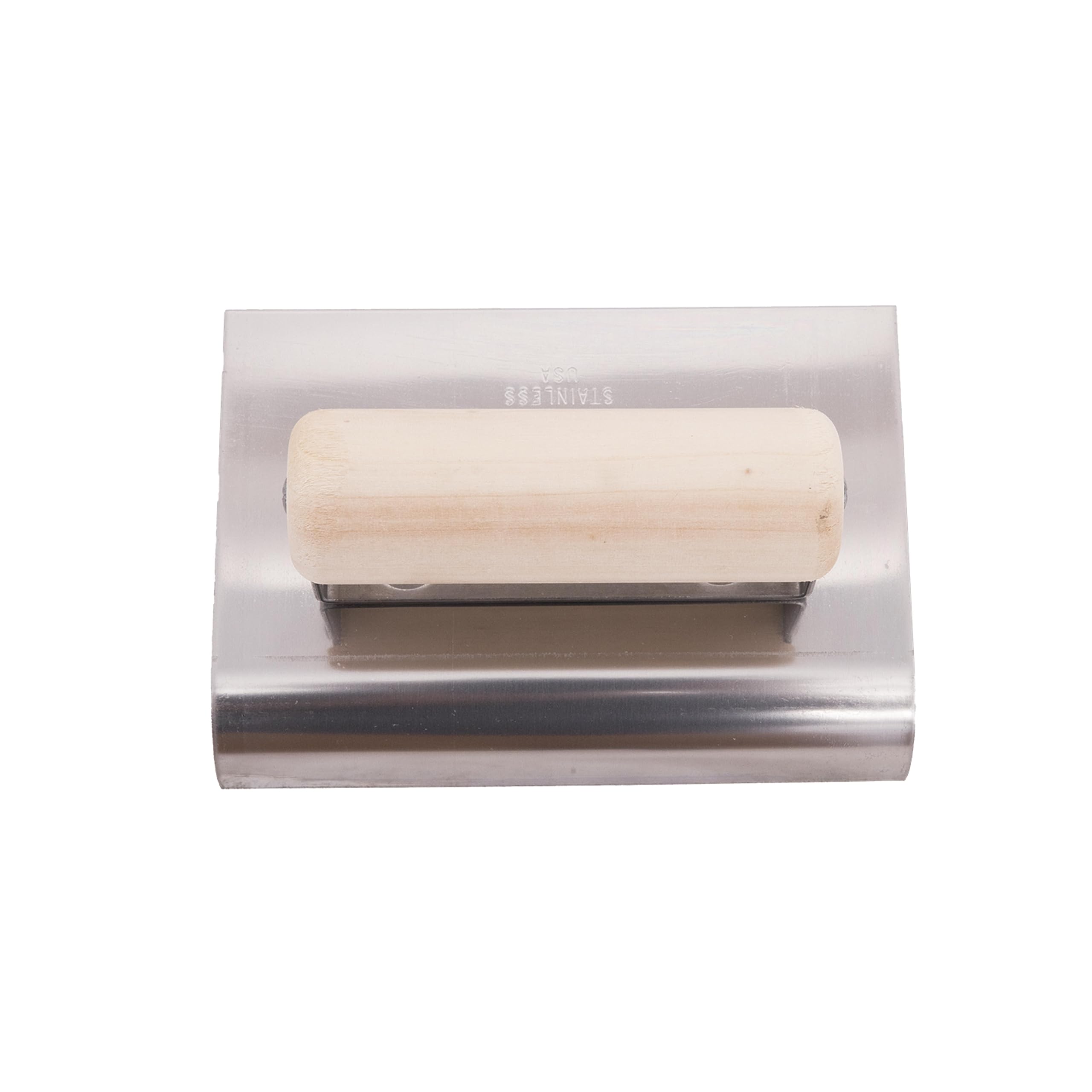 Marshalltown CE510S, impugnatura in legno, Cazzuola per bordi, R 19mm, L 22mm, acciaio inossidabile, dimensioni: 152x102 mm