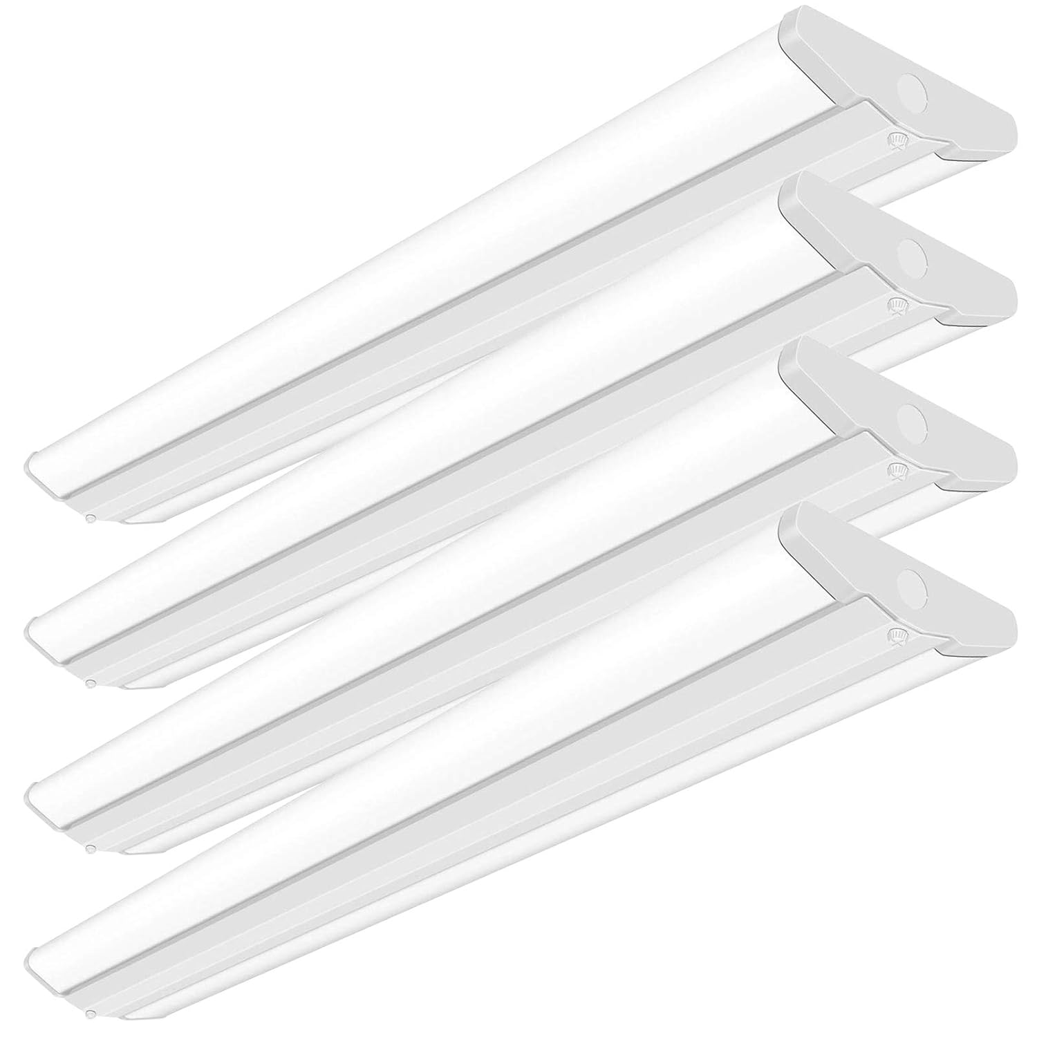 AntLux 4FT LED Wraparound Light Fixture 50W Ultra Slim LED Shop Lights for Garage No Glare 5500 Lumens