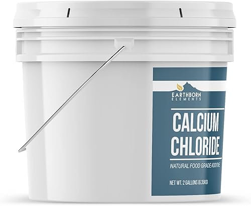 Miniatura 2 de Earthborn Elements Cloruro de calcio cubo de 2 galones, elaboración de vino y queso, aditivo alimentario y conservante