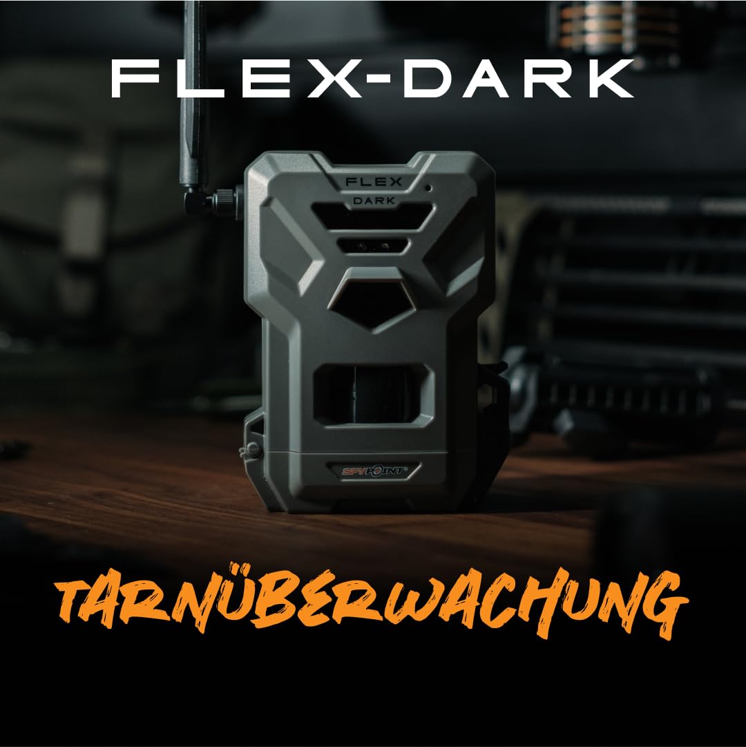 Spypoint Flex-Dark Twin Pack Mobilfunk-Wildkamera, 40MP, 1080p Video, Nachtsicht, 30m Reichweite