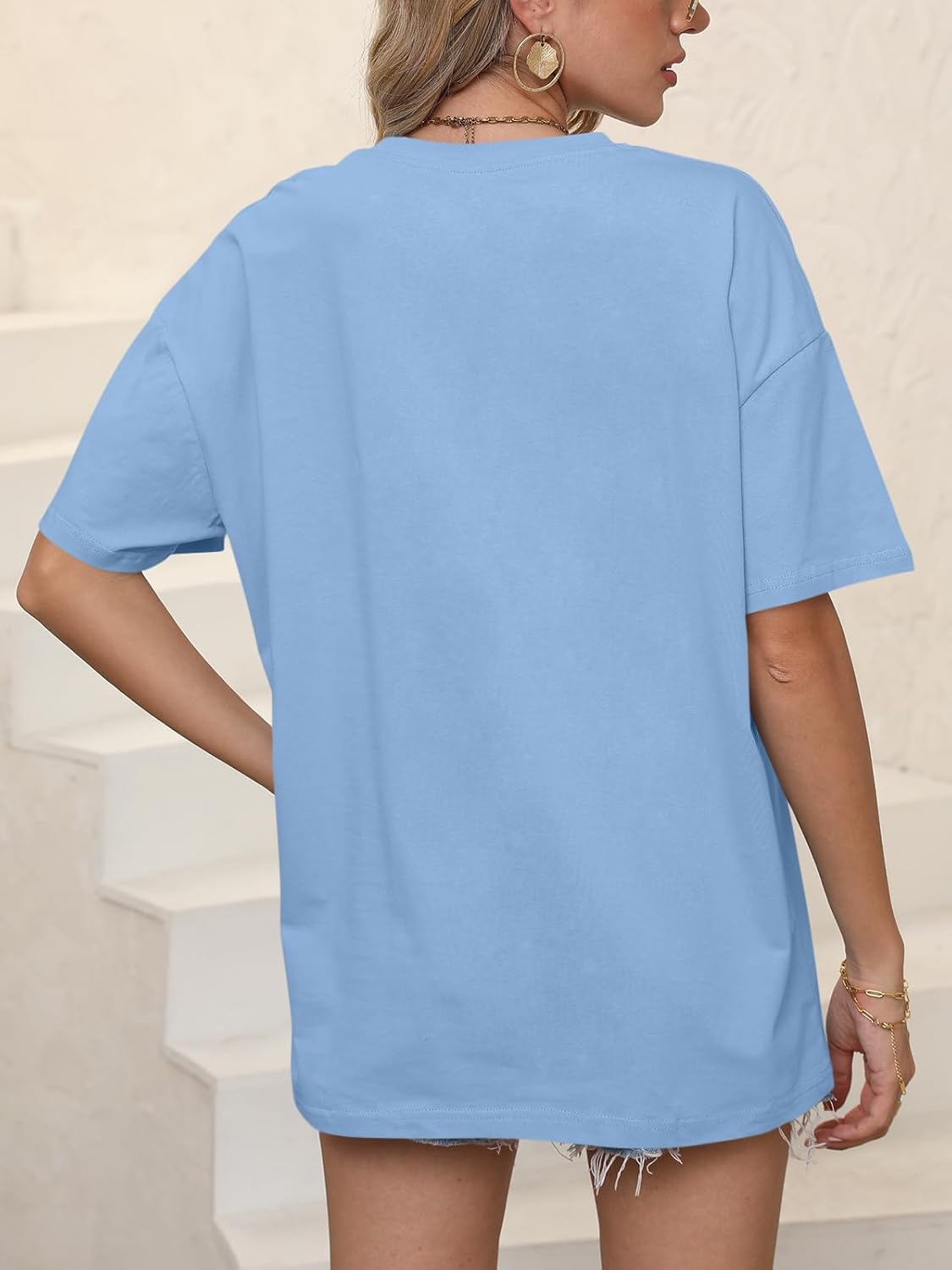 ORANDESIGNE Womens Oversized Cotton T Shirts Graphic Tees Short Sleeve Vintage Tops Casual Summer Clothes 2026 - Image 5