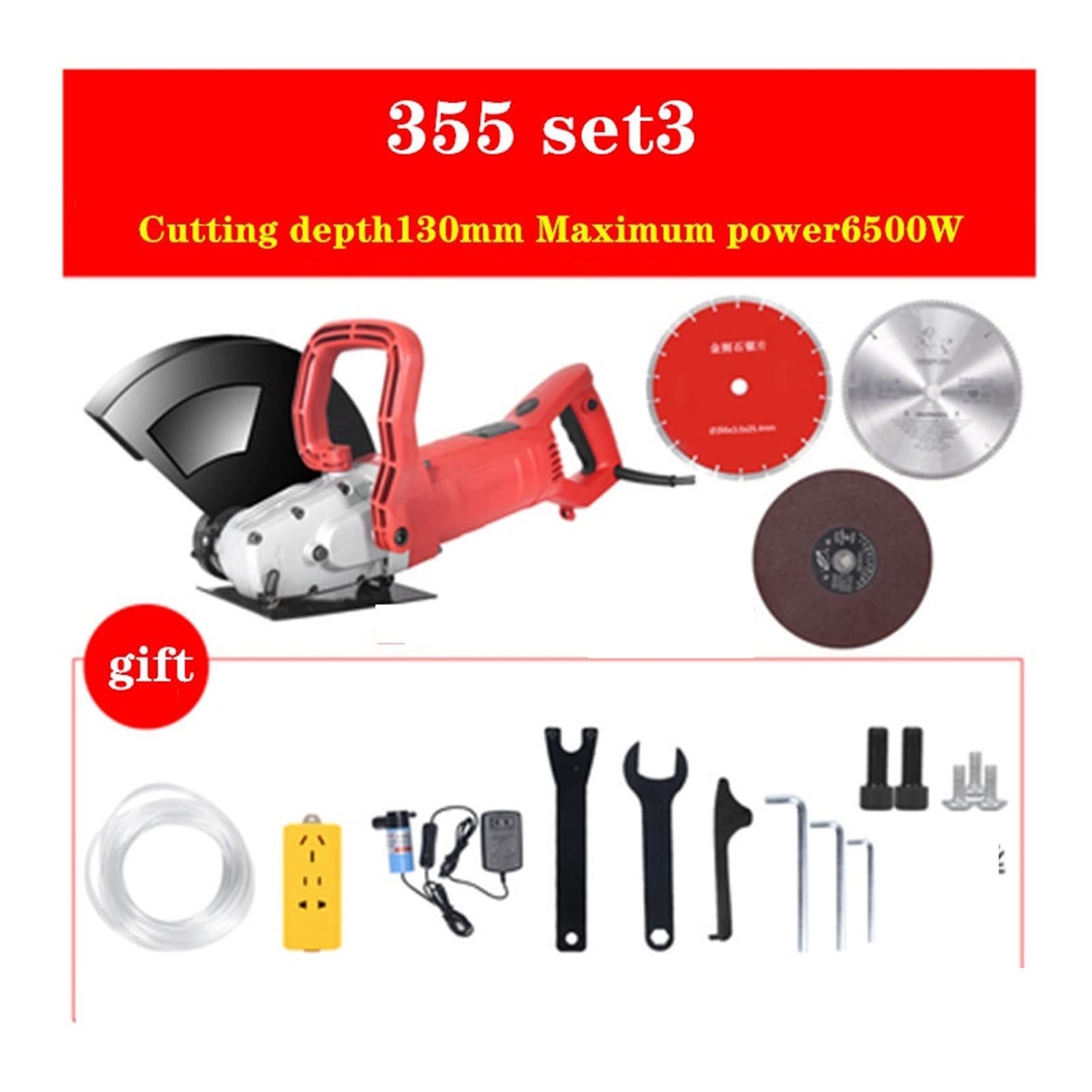 Rozadora Pared, Máquina de corte de la pared de la máquina de corte de la máquina de corte de la pared de la pared de la pared de la pared de la pared de 6500W(355set3)