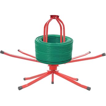Pipe Reel for Underfloor Heating Dispenser Underfloor Heating Pipe 16-32 mm Cable Unroller Load Capacity 200 kg Heating Pipe Winder for 200-300 m Pipeline Length Double Bearing