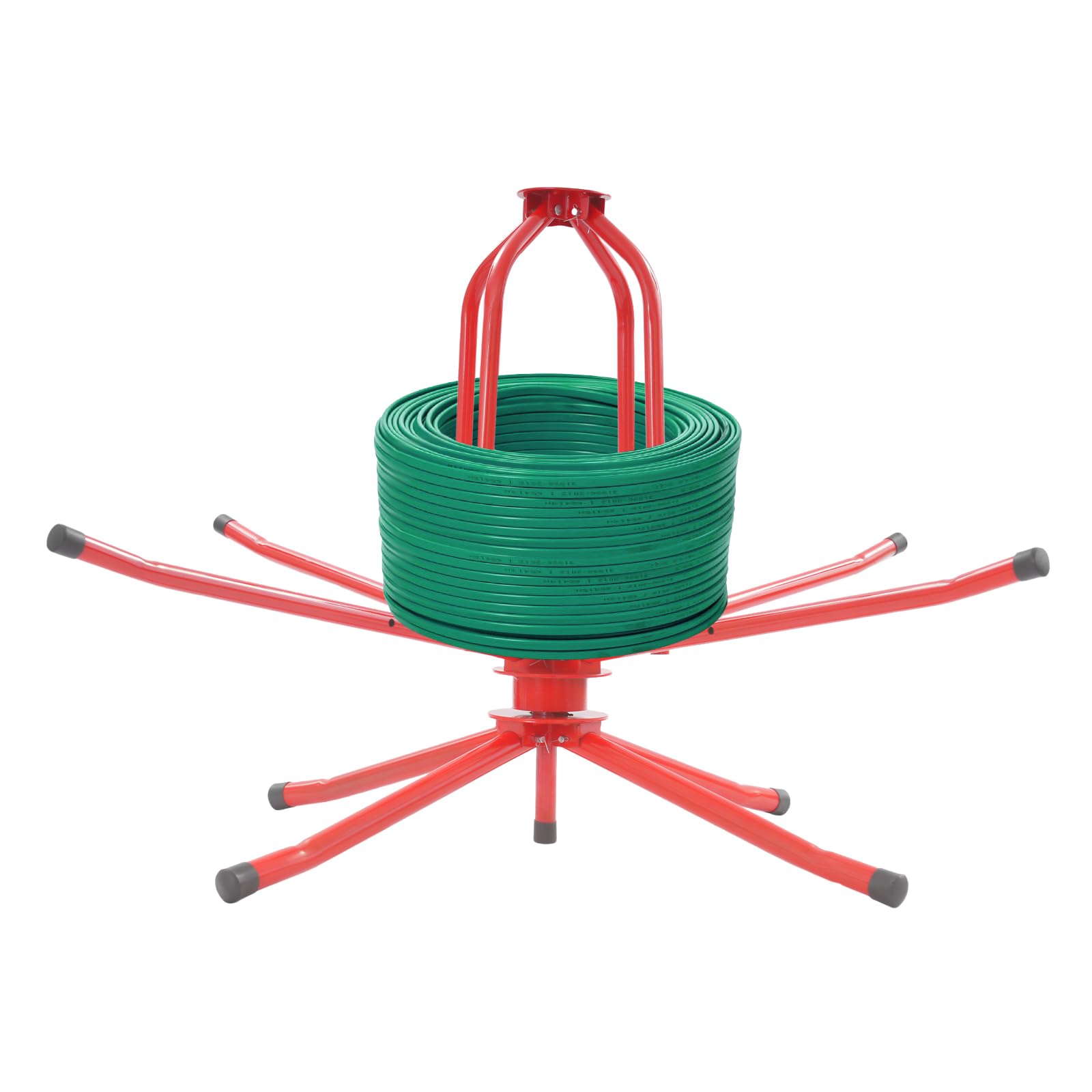 Enrollador de cable rojo de 136 cm, capacidad de carga de 440 libras, calefacción automática por suelo radiante, enrollador de cables, ideal para calefacción por suelo radiante, PEX, tubos PERT con