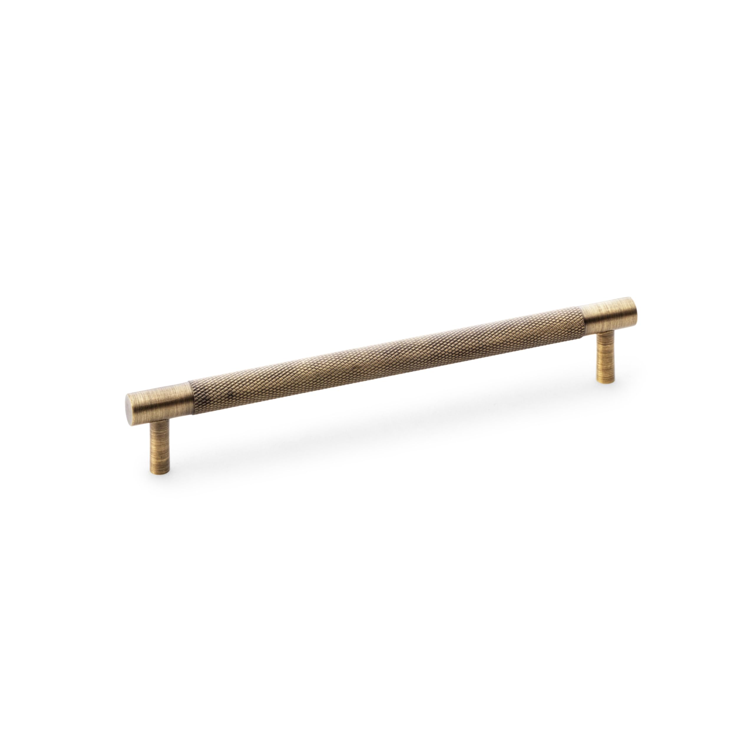 (192Mm Handle ) Antique Brass Knurled Solid Cabinet Handles & Knob 5060796708783