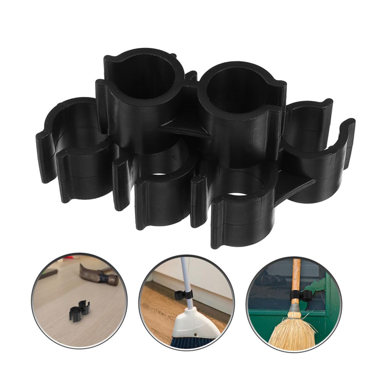 Alipis 10 Pièces Boucle de Liaison pour Balai Pelle à poussière Accessoire ramassette connecteur Balai clôture à Outils Pelle à poussière à Double tête Pince pour Manche à Plastique