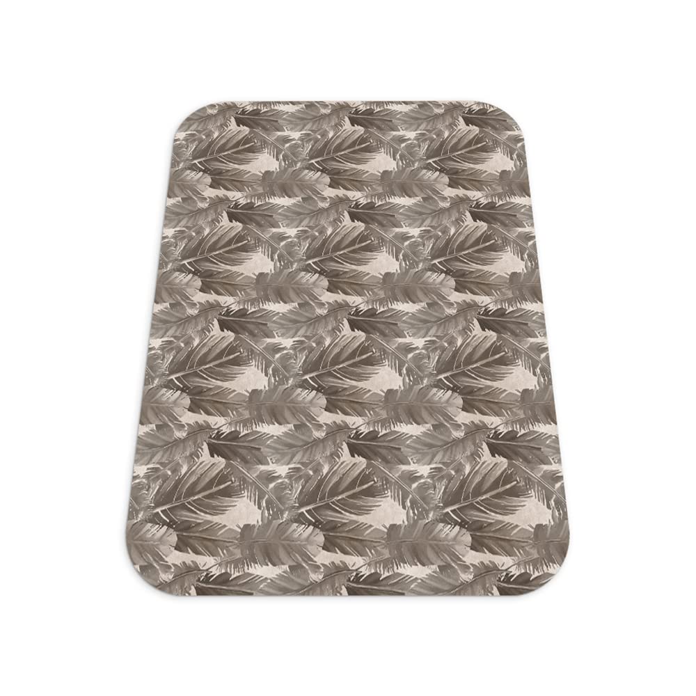 Tapis sous la chaise protection sol vinyle 140x100 cm grand tapis gaming feuilles