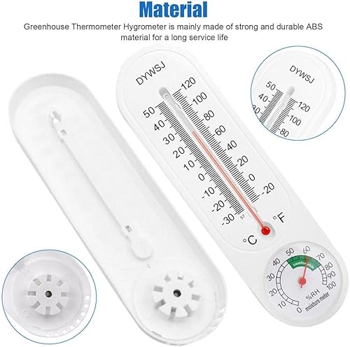 Miniatura 2 de Termómetro higrómetro para exteriores e interiores medidor de humedad termómetro de temperatura medidor de humedad con CelsiusFahrenheit  para patio