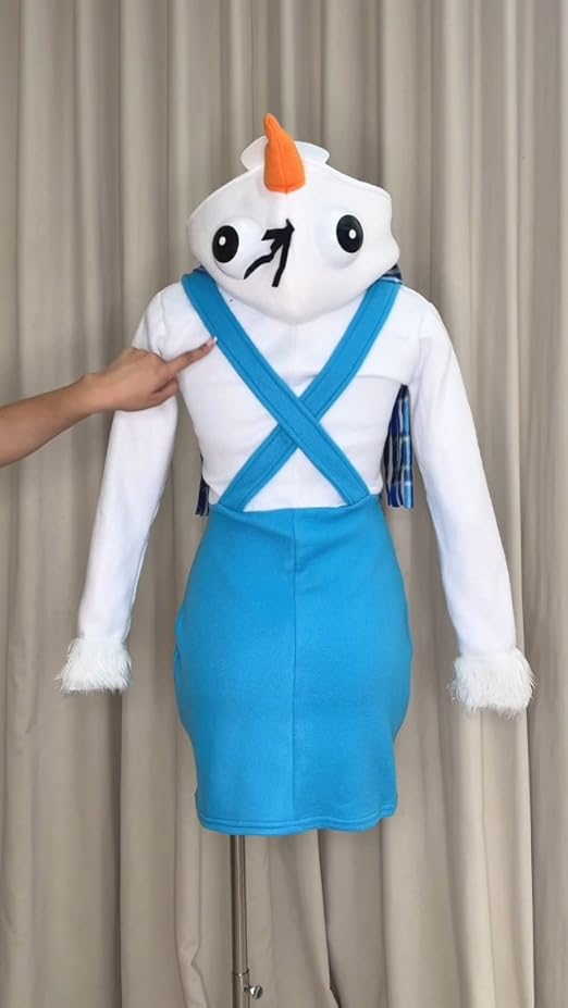 knee length dresses for ladies Christmas Snow Woman Fancy dress Costume – Sowest Fancy Dress