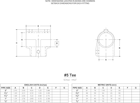 Structural Fitting, Tee, 2 In Pipe