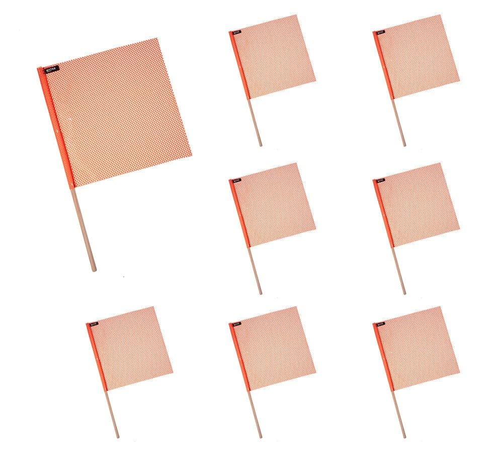 Mytee Products 15 Pcs Magnetic Oversize Load Sign Kit - 2 Mesh Oversized Load Banner, 8 Pcs Mesh Warning Flag w/Wood Dowel & Wire Loop, 1 Bag & 4 Magnetic Flag Holder for Construction, Pedestrian Sign — Amazon image 18
