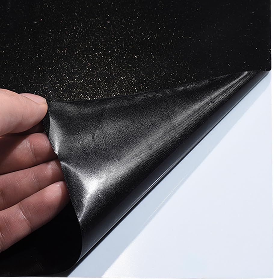 XhuangTech Self-Repair Vinyl Wrap Glossy Black Adhesive Car Body Film Sticker Decal Sheet Roll Air Bubble Release DIY
