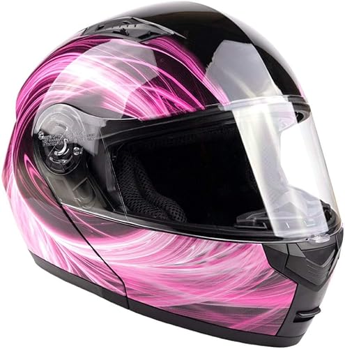 Miniatura 4 de Casco de motocicleta modular para adultos DOT con anteojos de sol retráctiles de cara completa abatibles Typhoon TH158