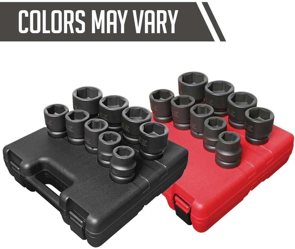 SUNEX TOOLS 5699 9 Piece 1" Drive Standard SAE Jumbo Impact Socket Set