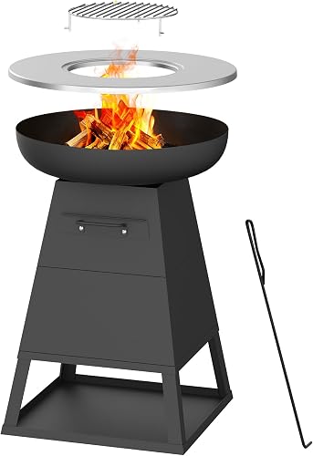 Outdoors Brasero Plancha Jardin 58cm Acier Bali