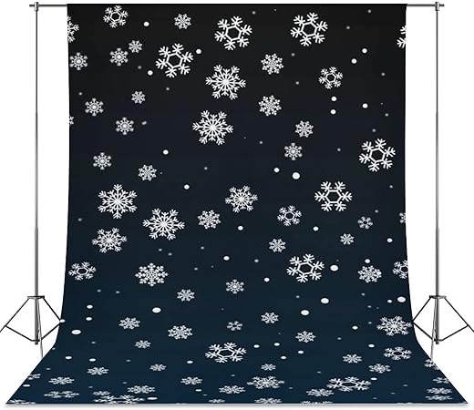 Amazon 雪花柄 雪 花 パターン アート 背景布 142 300cm 撮影用 バックペーパー 北欧 布バック 無反射 スタジオ背景 シワになりにくい 垂直性 バックグラウンド 透けにくい 背景シート 厚地 142 250cm 家族 結婚式 誕生日 出産祝い パーティー 撮影 Kinsan バック