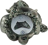 Vista 2 de Ebros Gift Sea Monster Octopus Kraken Cthulhu Cerveza Soda Abrebotellas Figurita Montada en la Pared Fantasía Decoración de acento