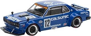 POP RACE 1/64 スカイラインGT-R V8ドリフト (ハコスカ)カルソニック 完成品 PR640114