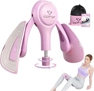 Thigh Trainer for Women, 15-70LB Adjustable Resistance Inner Thigh Exerciser for Pelvic Floor Muscle Repair, Thigh Trainer Kegel Exercise for Shaping, Yoga & Weight Loss at Home Gym