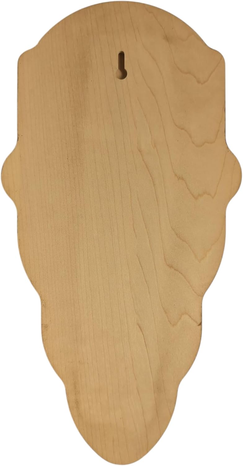 Deer Skull Mount Face Plate with Mounting Hardware, European Style, Whitetail (Walnut Finsh)