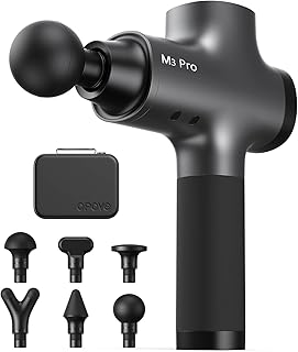 OPOVE M3 Pro 2 Pistola de massagem muscular, pistola de massagem, ecrã LED, 2500 RPM Massage Gun, massajador nas costas, alivia a dor muscular, cinzento