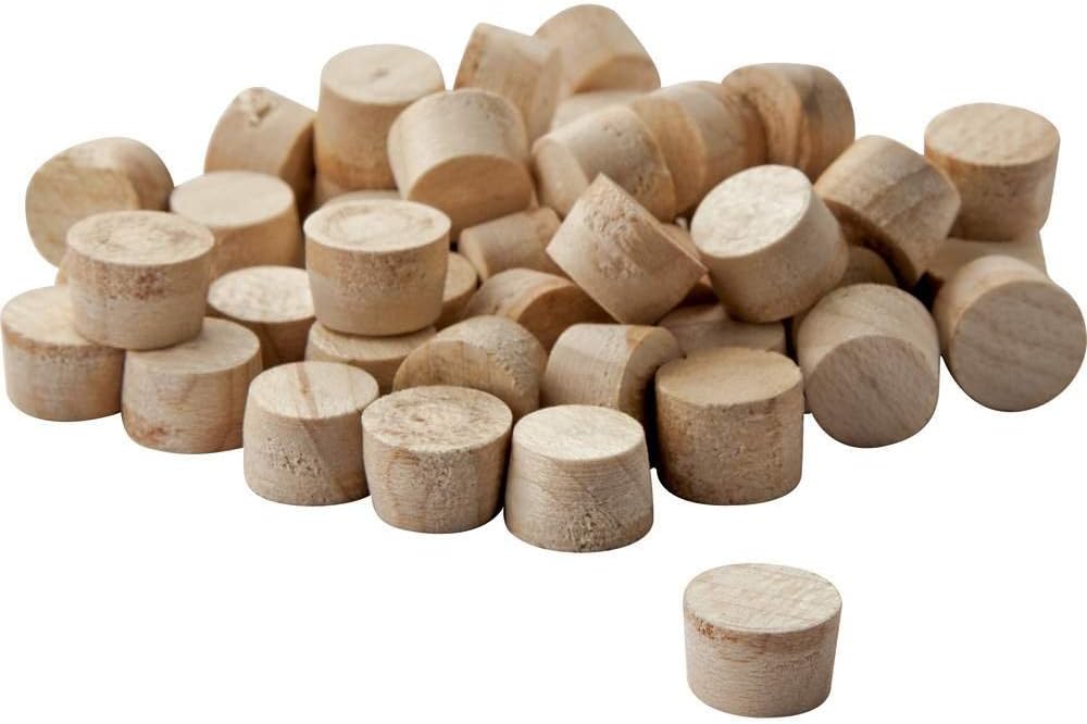 3/8" Face Grain Plugs - Birch, 50 Pack