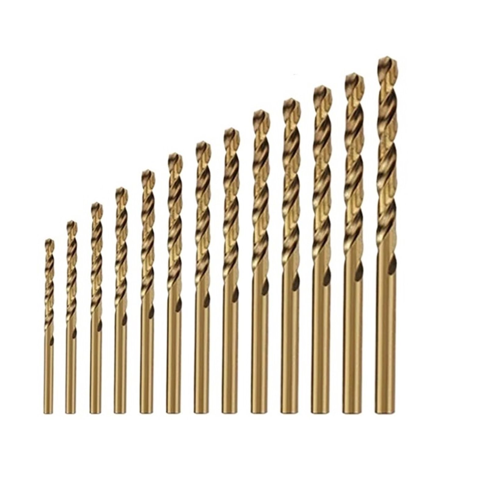 Brocas helicoidales de 13 piezas, M35 cobalto HSS, brocas metal acero inoxidable