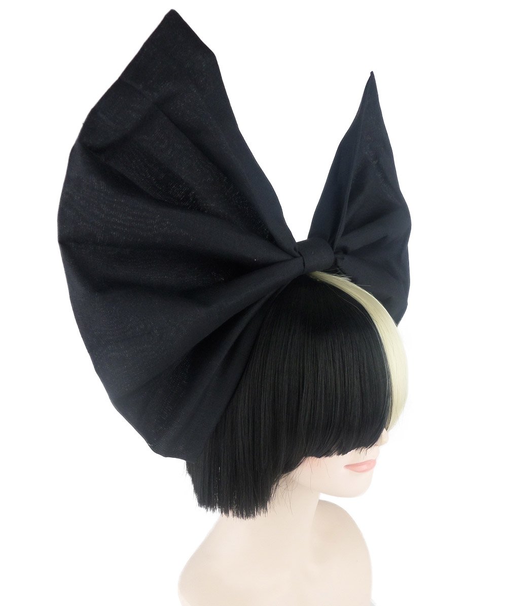 Amazon.co.jp: コスプレ 歌手風ボブウィッグ リボン付 ツートンカラー