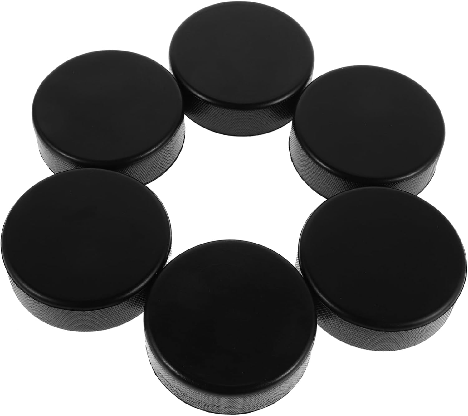 20pcs Solid Black Ice Hockey Pucks Set for Boys and Girls and Adults Lightweight Training Equipment for Indoor and Outdoor Practice and Table Games