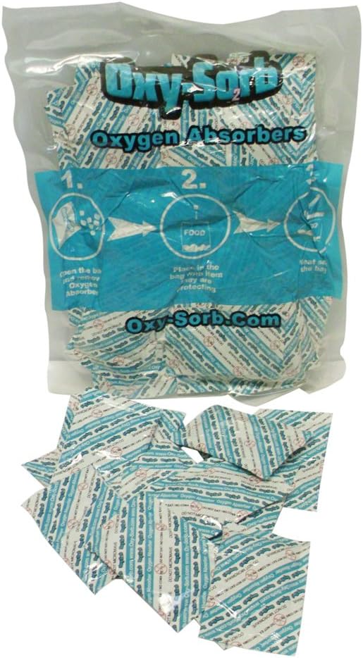 Oxy-Sorb 2000cc Oxygen Absorber Packets, 10 Pack - Long Term Food Storage Freshness Protection - ‎2000OAP10PK