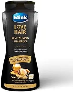 شامبو بزيت الارجان والعسل وجنين القمح من مينك، 700 مل