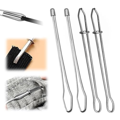 Runsgo DIY Rope Threader Clip,Sewing Clips Drawstring Threader Tool Set,for