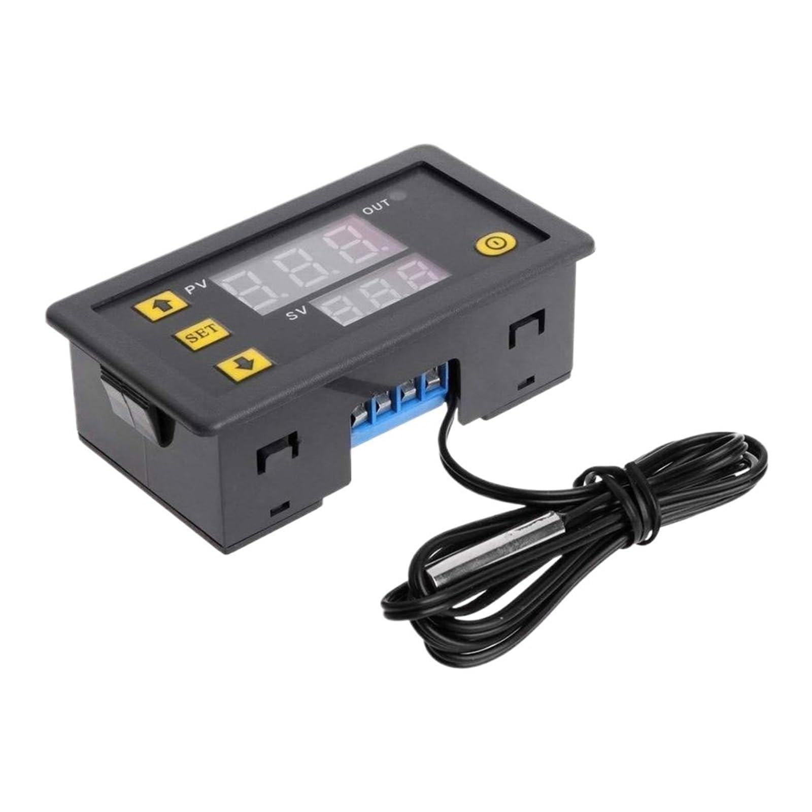 W3230 12/24V 110/220V AC Digital Temperature Controller LED Display Thermostat With Heating Cooling Switch Electronic Thermostat(C)