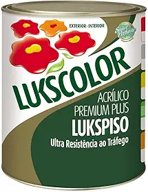Tinta Lukscolor Piso Premium Cinza Chumbo 900ml