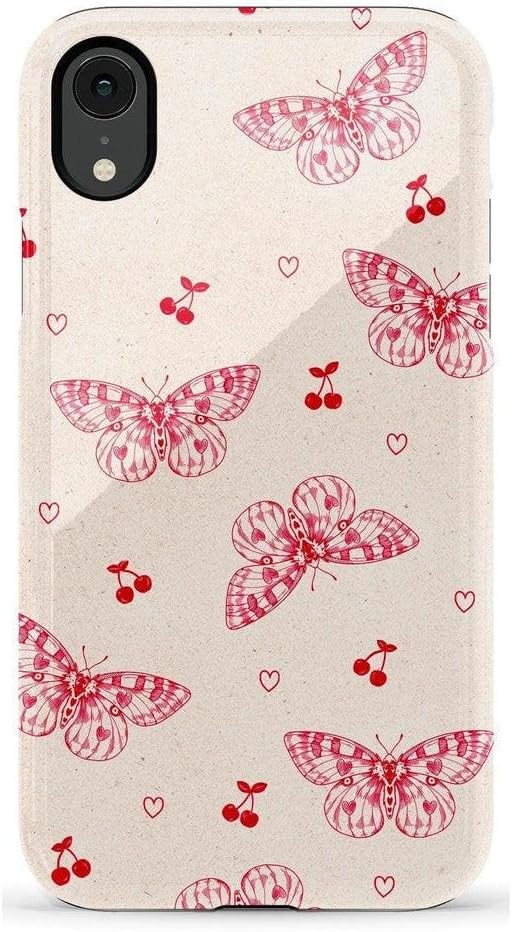 Casely iPhone XR Case | Heart Flutters | Butterfly | Essential Slim Dual-Layer Protective Design