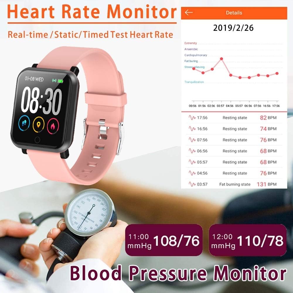 EpochAir Fitness Tracker, Waterproof Activity Tracker, Smart Watch with Heart Rate Monitor, Sleep Monitor, Pedometer, Calorie Counter Sports Fitness Watches for Men Women 1 : Sports & Outdoors