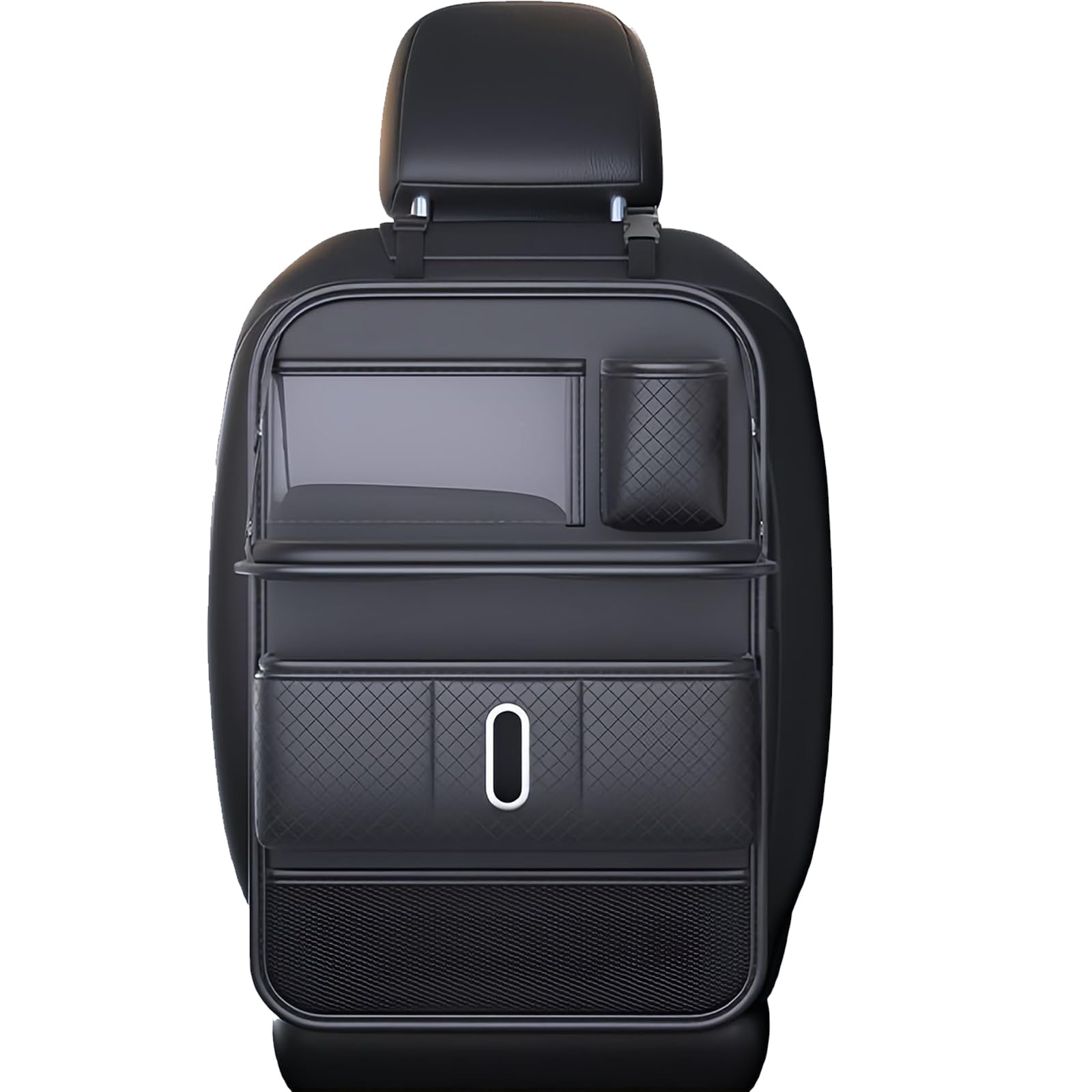 Generico Organizer Sedile Auto per VW Golf/Passat/Tiguan/Polo, Universale Pelle Organizzatore Posteriore Impermeabile con Tavolo Pieghevole per Bambini Adulti Camper