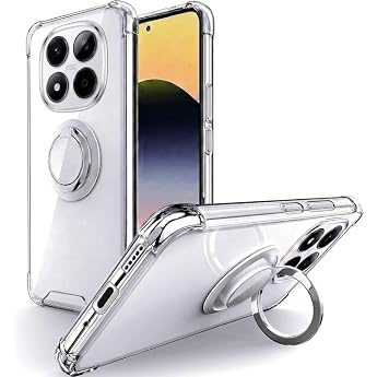 Silverback Case for Xiaomi Redmi Note 15 Pro 5G with 360  Ring Transparent