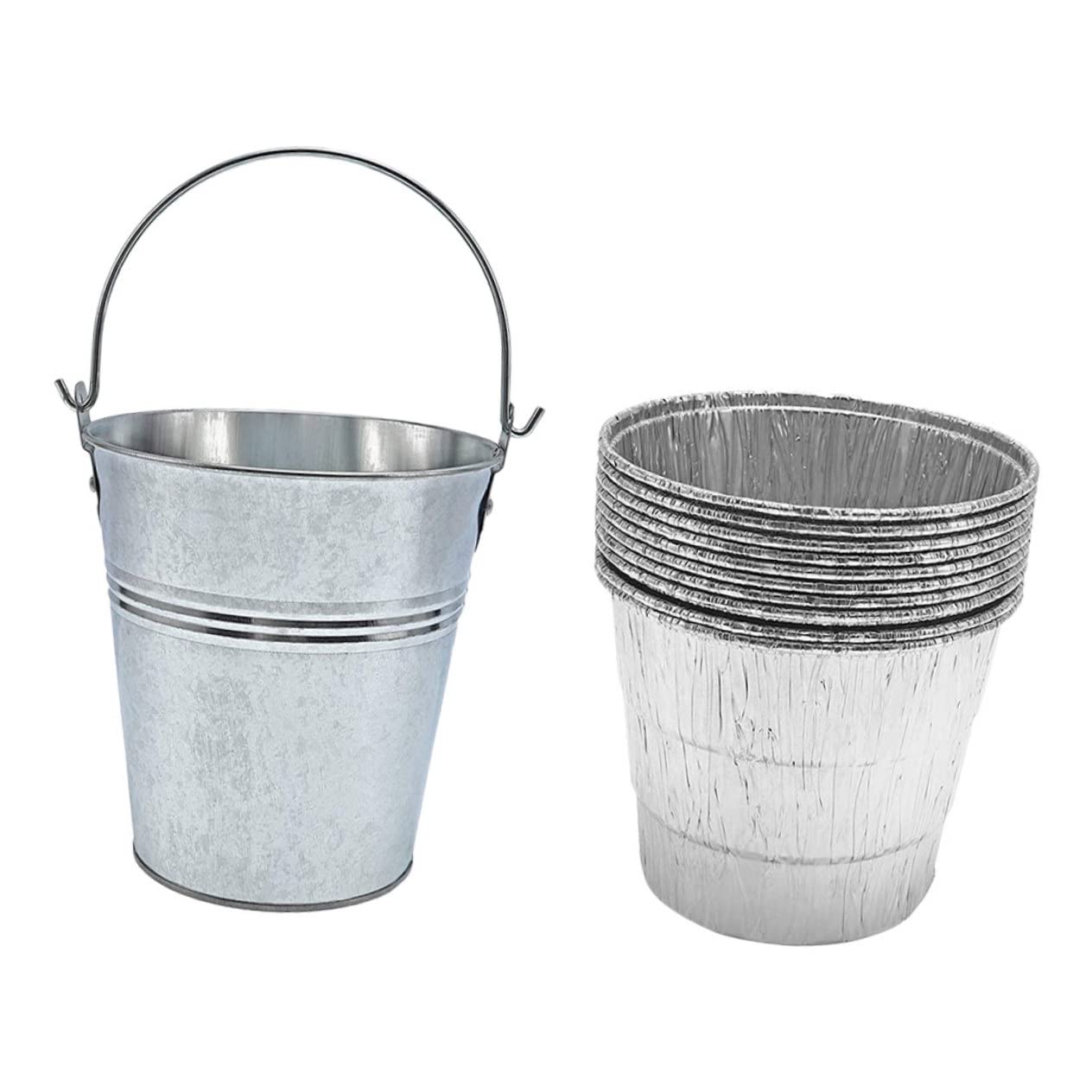 HEMOTON 10pezzi Secchio Grasso BBQ Sacchetti USA e Getta per Raccolta Olio e Grasso Contenitore Gocciolante per Barbecue Gas Carbonella e Campeggio Facile da Pulire per Grigliate Outdoor