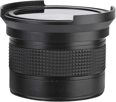 58MM Fisheye Lens, 0.35X Super Wide Angle Lens Compatible with SLR DSLR Camera Black