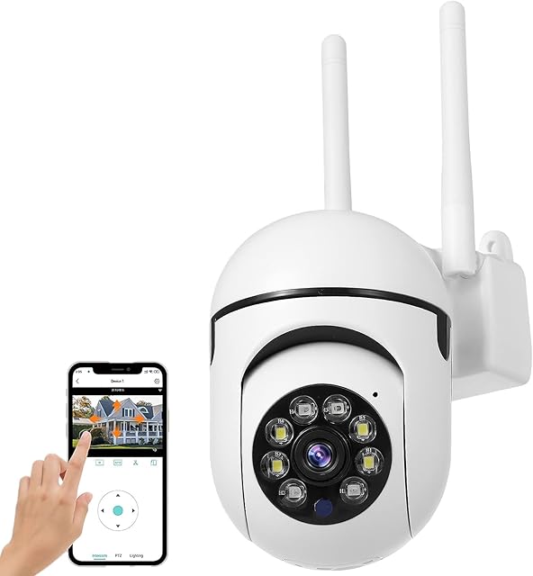 Hanstore Security Camera Indoor Outdoor, 2.4G/5G Wireless CCTV Camera, 1080P Home Security WiFi Camera with Infrared Night Vision, Pan-Tilt 360° View, Smart Motion Detection, 2-Way Audio, Auto Cruise