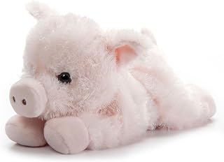 The Petting Zoo Pig Stuffed Animal Plushie, Scoopz, Kids Gifts, 8 in | Pig Wildlife Animals by Zoologee. Great Toys for Girls and Boys. Plush Gifts for Kids