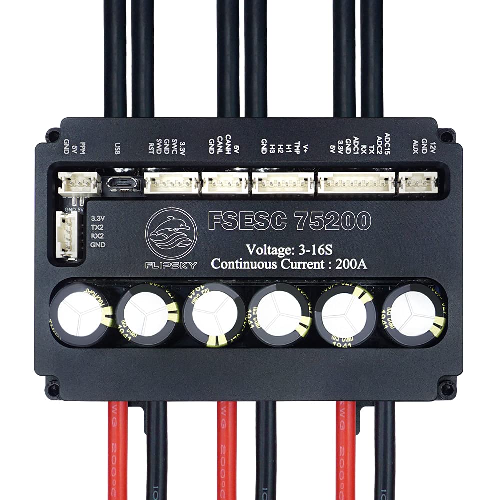 Amazon.com: Flipsky FSESC75200 75V High Current 200A ESC Base On