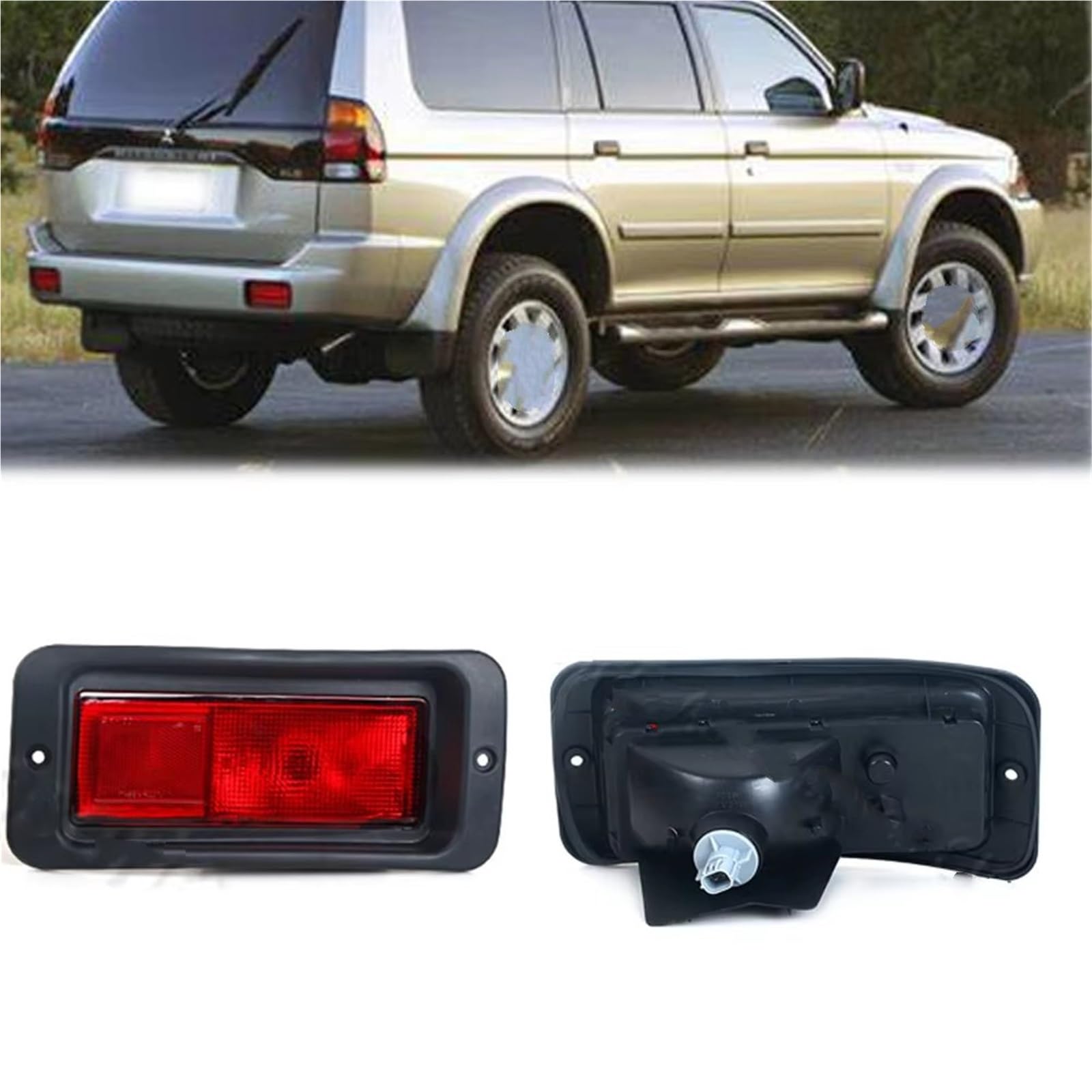 Gruppo Ottico Posteriore Compatibile Con Mitsubishi Per Pajero Per Montero Sport 1999-2008 Paraurti Posteriore Riflettore Luce Freno Fanale Posteriore Sinistro Destro Fendinebbia