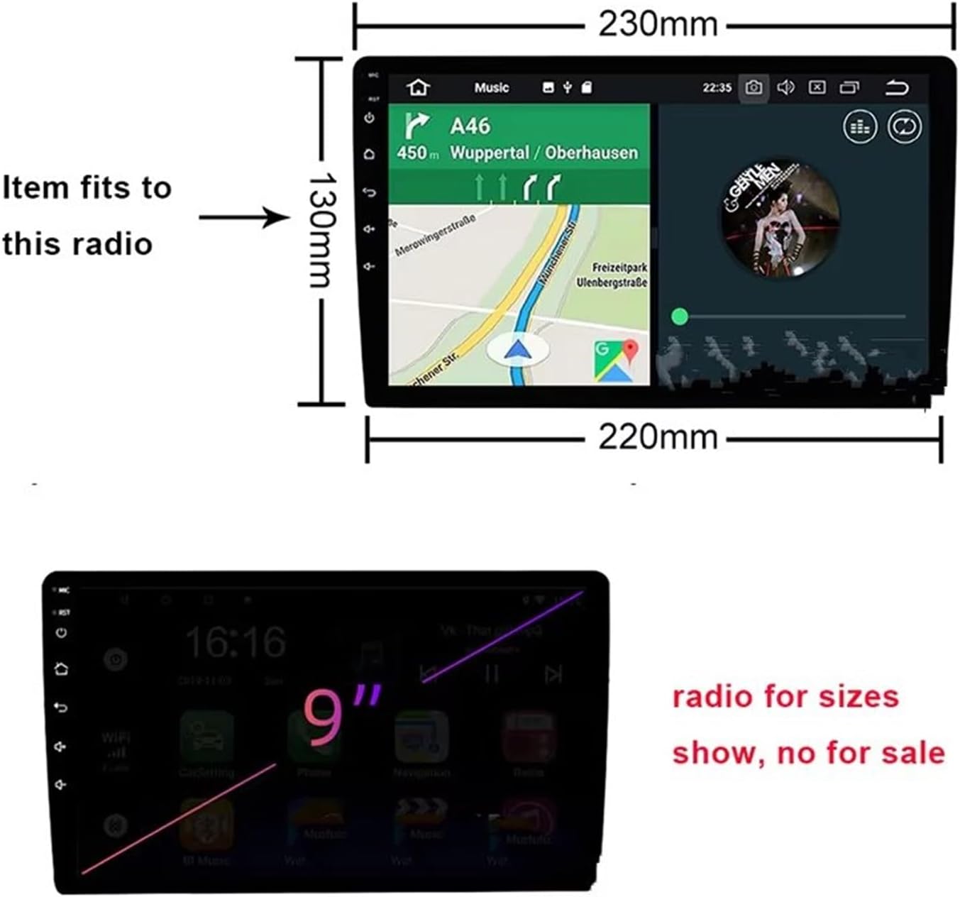 Car Radio Fascia 9 Inch for Mobilio for Spike 2002-2008 Car Fascia Radio Panel Audio Dash Kit Install Facia Console Bezel Adapter Plate