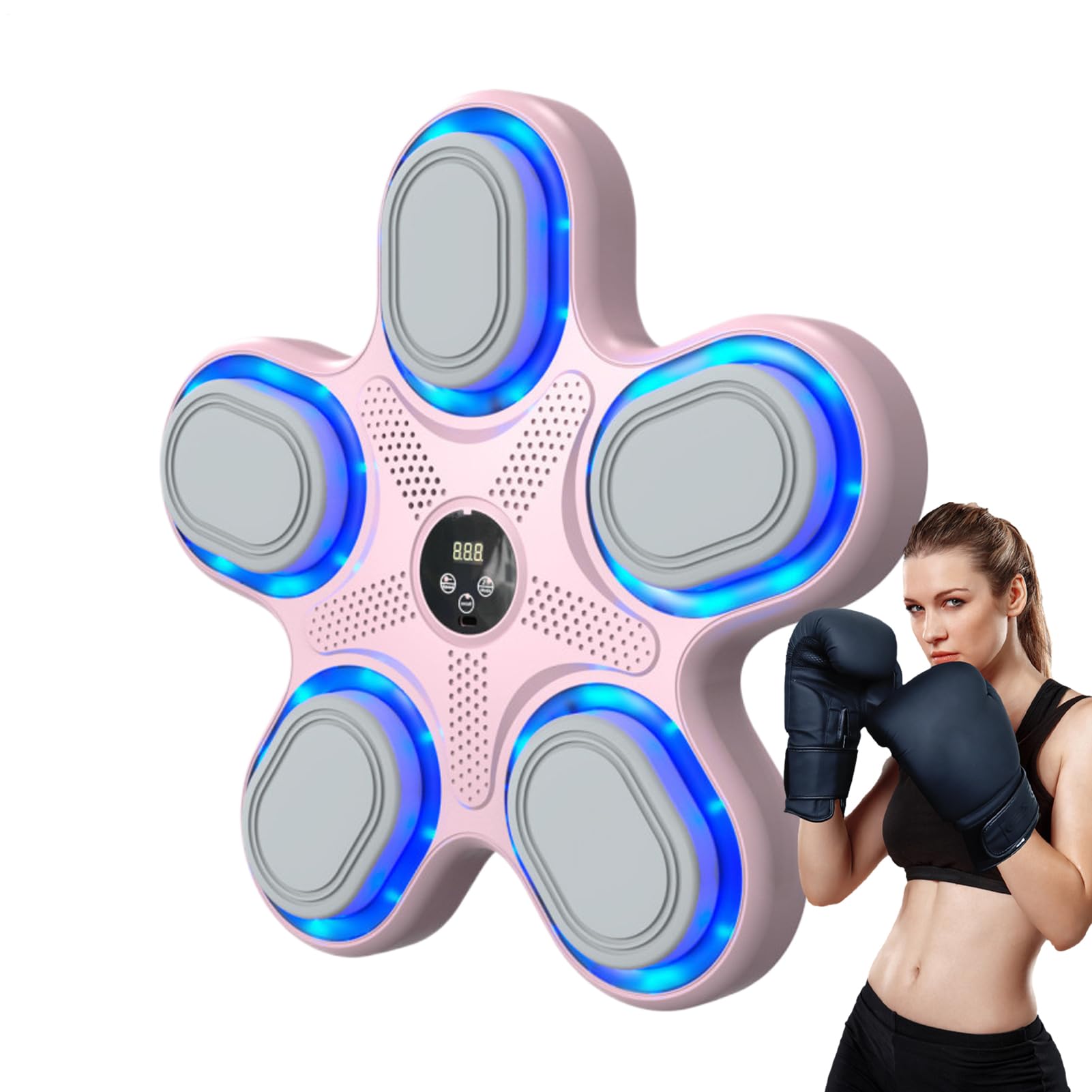 Genérico Muzyczna maszyna bokserska,Boks Muzyka Maszyna - Wykrawarka ścienna | Bezprzewodowy, Inteligentny sprzęt do ćwiczeń wiertniczych, Sprzęt fitness