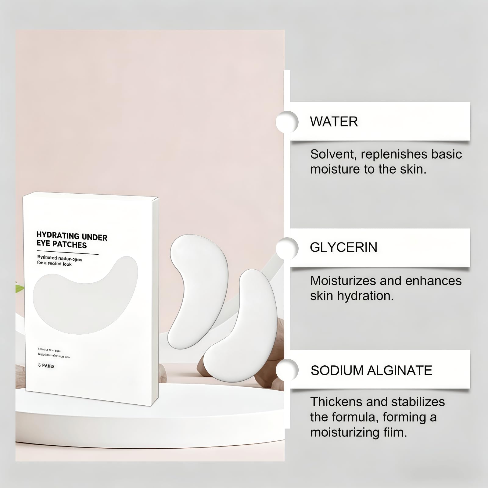 Questa maschera idratante per gli occhi si prende cura delicatamente della pelle del contorno occhio; la sua consistenza leggera offre un'ottima idratazione.