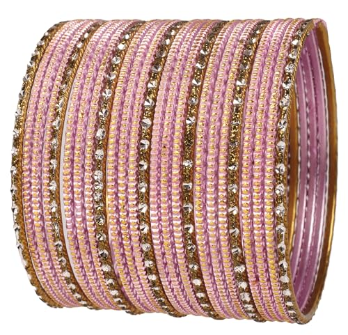 Touchstone NEW Indian Bollywood Fashion Handcrafted Peeled Pattern Textured Blush