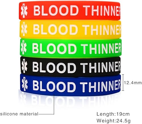 Miniatura 2 de VNOX Pulseras de alerta médica de silicona para mujeres y hombres, pulseras personalizadas de identificación médica de emergencia, impermeables, de