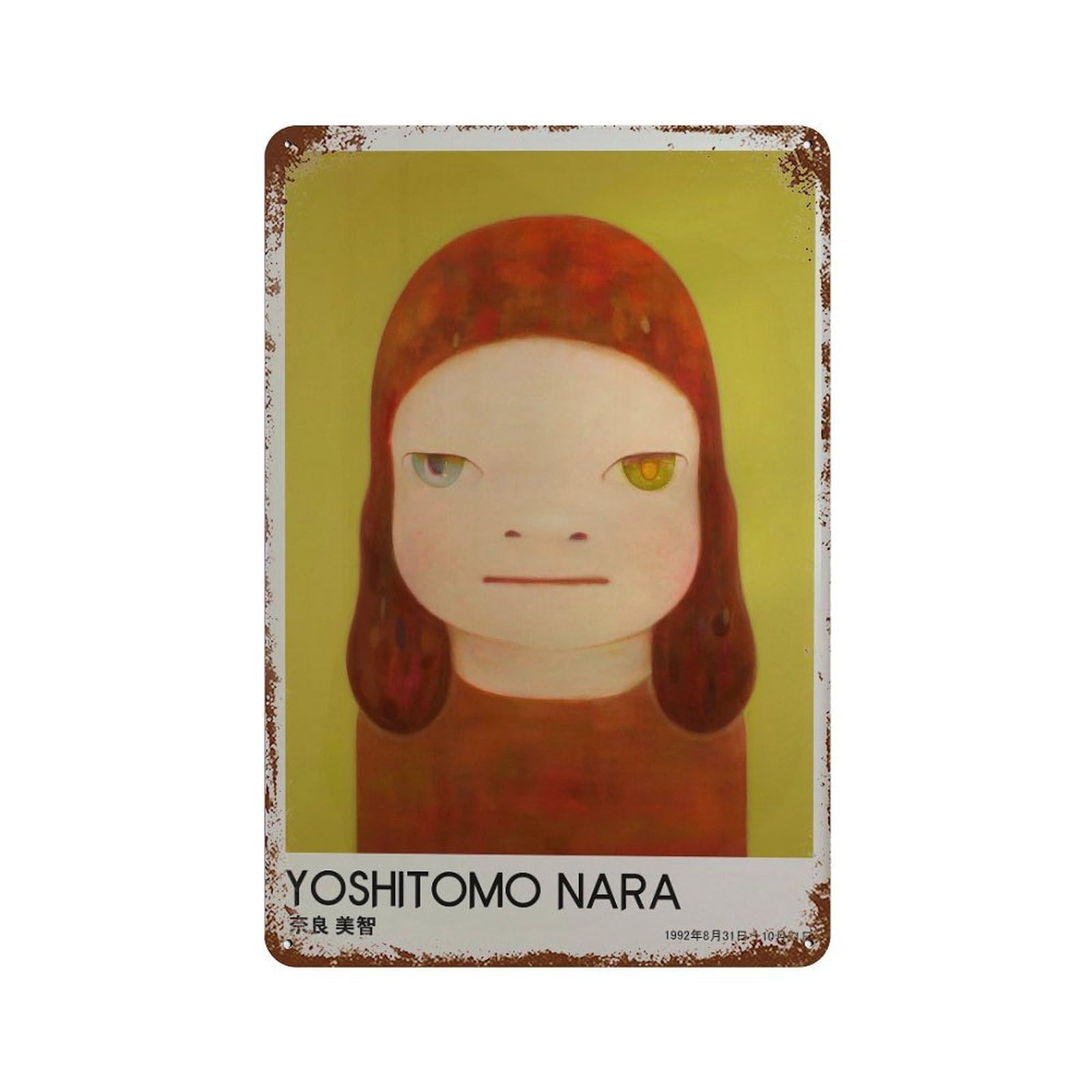 xiaoxiaoshen Whimsical Girl Portrait. Yoshitomo Nara Contemporary1 Wall Decor Art Metal Tin Poster Modern Home Decor Art Home Bar Shop Decorations Vintage Sign 30x20cm